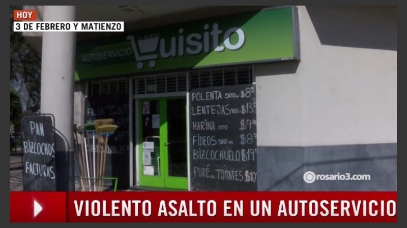 El local se encuentra en la esquina de 3 de febrero y Matienzo.