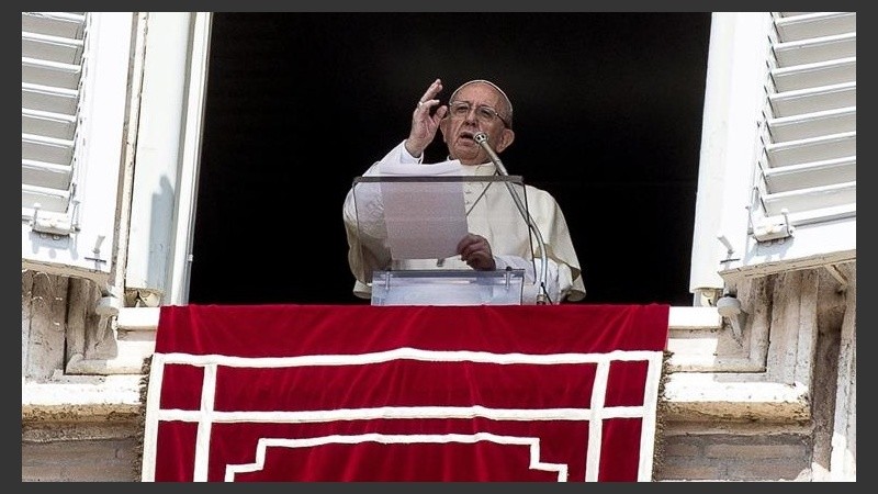 El papa Francisco en el Ángelus de este domingo.