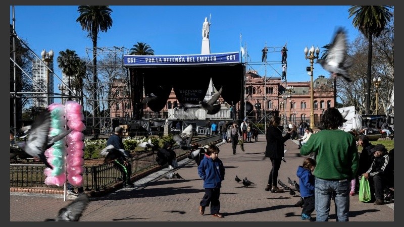 La CGT marchará este martes a plaza de Mayo.