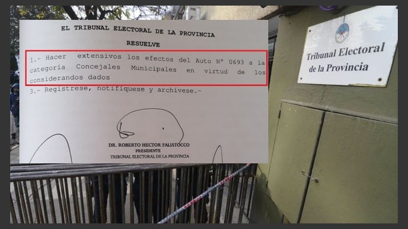 El auto 695 de 2015 que citaron los apoderados de los partidos perjudicados.