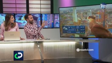 Tiemblan Rocío y Fonti: carancho pide piste desde las torres del Gigante de Arroyito.