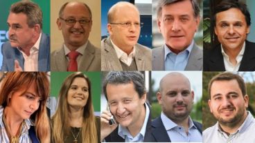 Los candidatos que encabezarán las diez listas de diputados nacionales por Santa Fe.