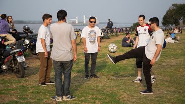 Los rosarinos disfrutaron de una jornada con temperaturas agradables este jueves.