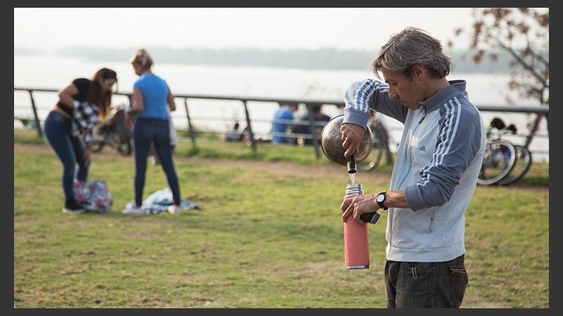 Los rosarinos disfrutaron de una jornada con temperaturas agradables este jueves.