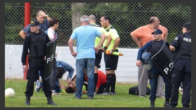 Pereyra perdió el conocimiento tras sufrir los golpes de puño.