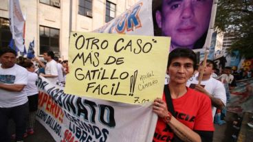 "Basta de gatillo fácil", el pedido de la marcha.