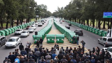 Los contenedores que se presentaron este miércoles.