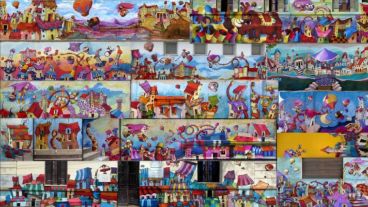 A buscar el tesoro escondido entre los murales "Lilou" de Rosario.