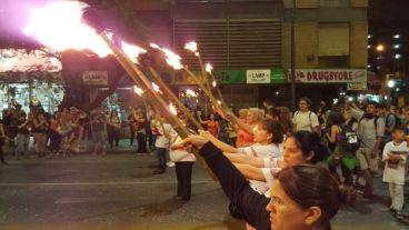 La marcha del lunes contra el "gatillo fácil" en Córdoba.