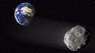 Un asteroide gigante que se acerca a la Tierra.