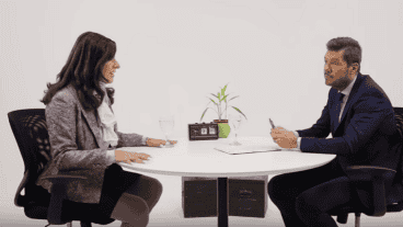 La falsa Cristina Kirchner y Marcelo Tinelli.