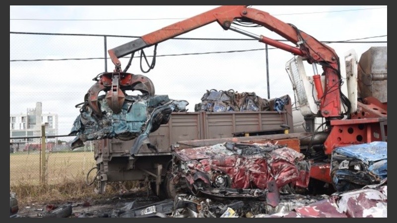 El coche ya era chatarra.