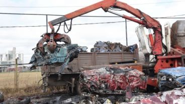 El coche ya era chatarra.