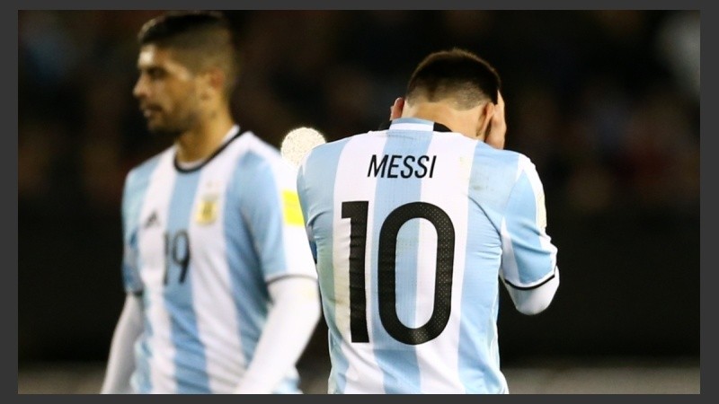 Messi y su desesperación.