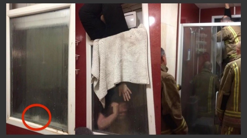 Todo terminó bien, a excepción de la ventana que quedó destruida.