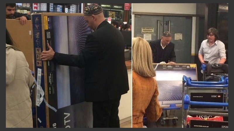 El rabino y sus televisores gigantes, eje del debate en las redes.