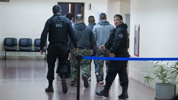 Los policías acusados en Tribunales.