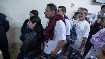 Familiares de las víctimas en la audiencia.