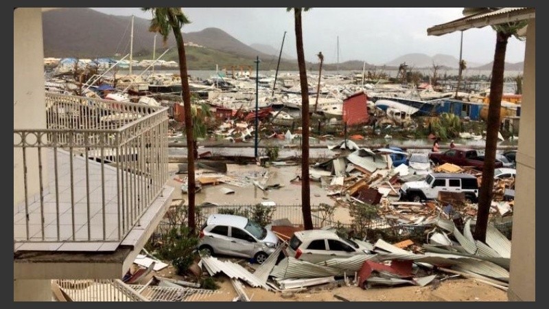 Así quedó parte de la isla.
