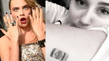 Cara Delevigne y Miles Cirus son fanáticas de los tatuajes.