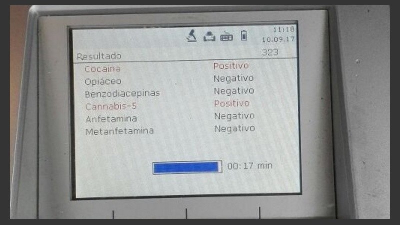 En Ombú y Callao, un camionero dio positivo de cocaína y marihuana.