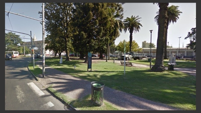 El lugar en que la joven fue detenida. 