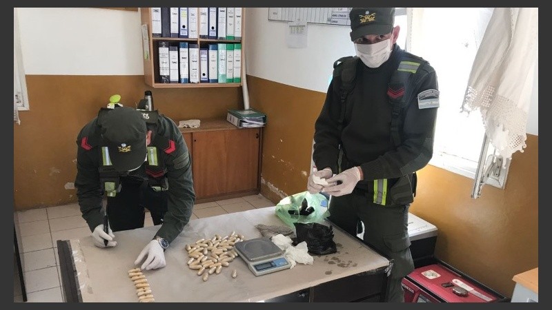 El procedimiento hecho por Gendarmería en Rafaela. 