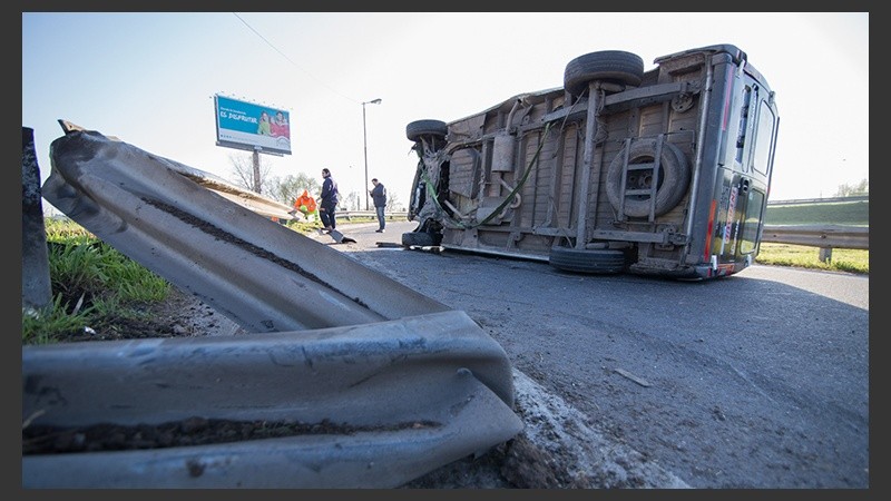 Así quedó el vehículo.