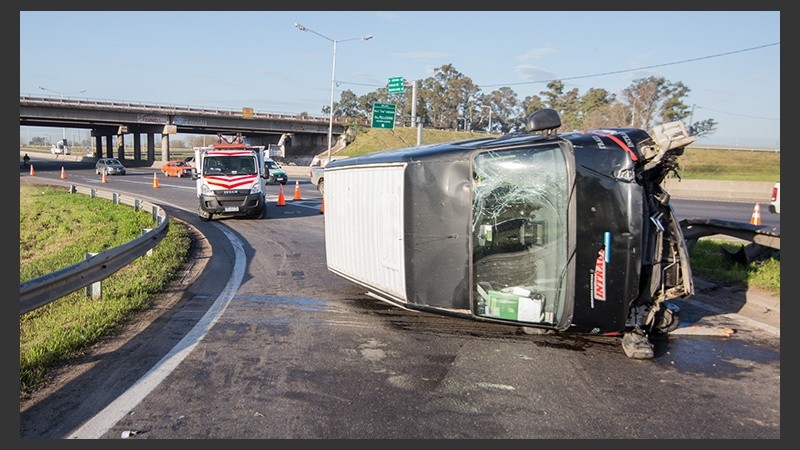 Así quedó el vehículo.