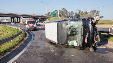 Así quedó el vehículo.
