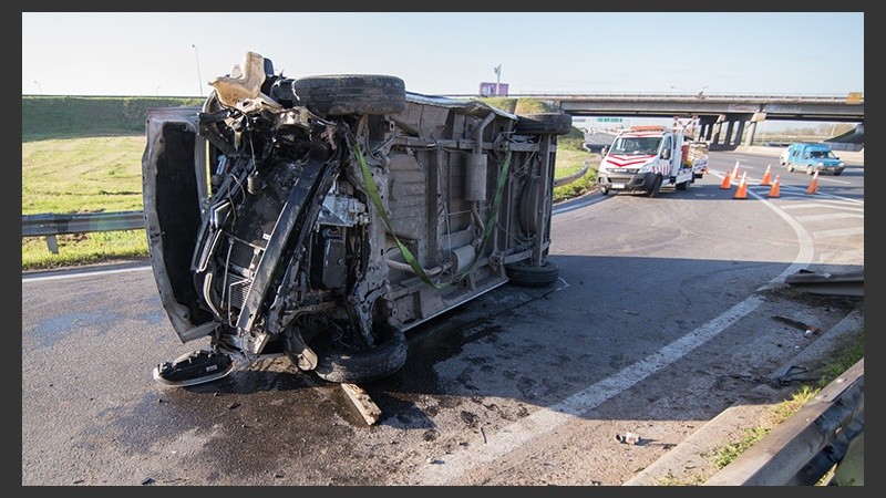 Así quedó el vehículo.