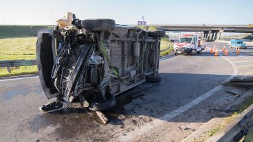 Así quedó el vehículo.