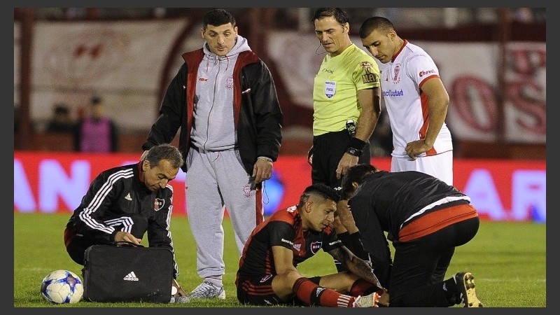 El momento de la lesión del jugador leproso.