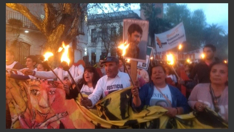 La marcha partió desde el barrio Luis Agote.