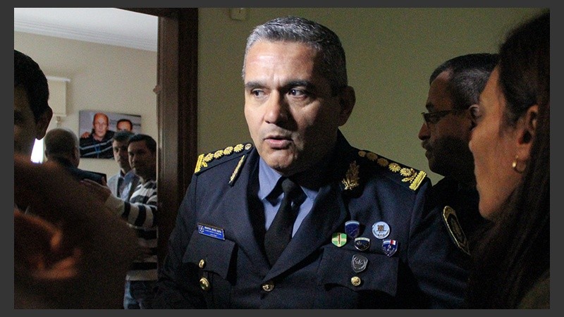 El jefe de Policía saliente, José Luis Amaya.