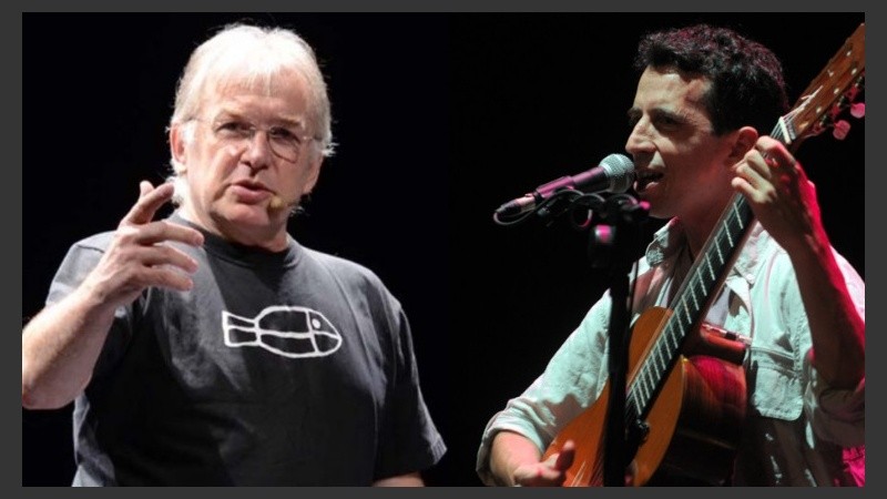 En el escenario: doce cartas y un escritor, canciones y un músico.