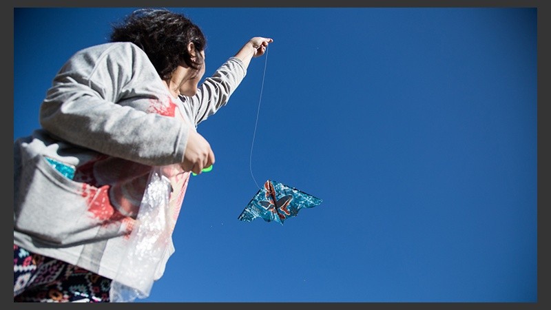 Buen viento y un cielo totalmente despejado este domingo.
