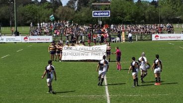 La bandera que mostraron los jugadores de GER.