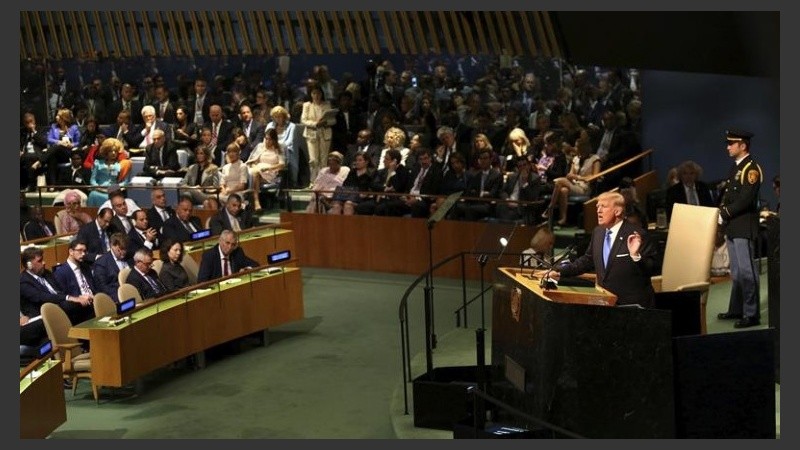 Naciones desunidas. Trump reforzó la tensión con los países en conflicto.