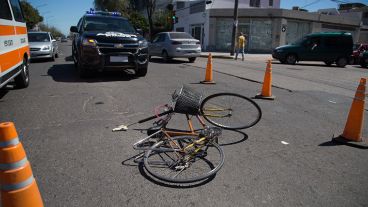 La bicicleta del hombre atropellado en Arijón y España.