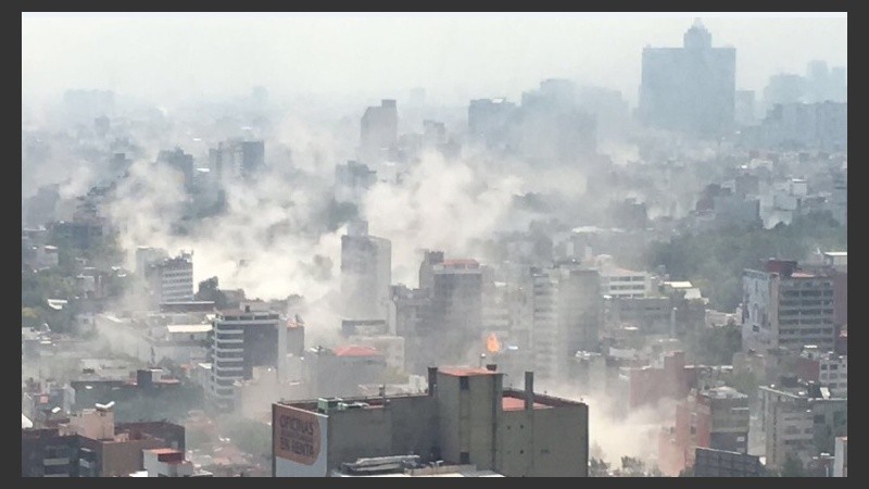 Panorama desolador después del temblor.
