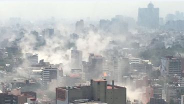 Panorama desolador después del temblor.