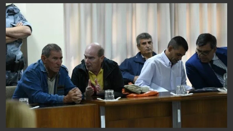 Bermúdez (primero a la izquierda) y Jara (tercero) recibieron la máxima pena.