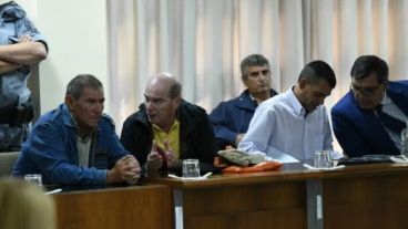 Bermúdez (primero a la izquierda) y Jara (tercero) recibieron la máxima pena.