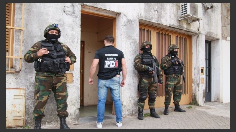 Los operativos se realizaron en Rosario, Fighiera y Villa Gobernador Gálvez.