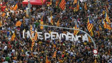 El reclamo de Independencia en Barcelona.