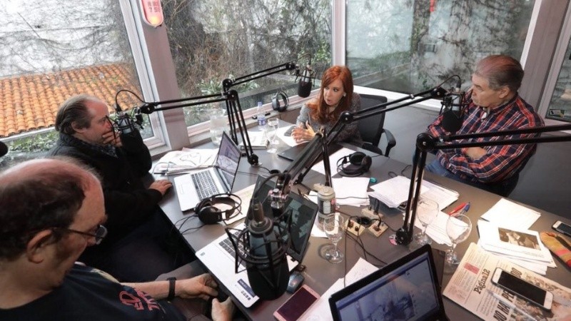 La ex mandataria en el programa de Víctor Hugo Morales.