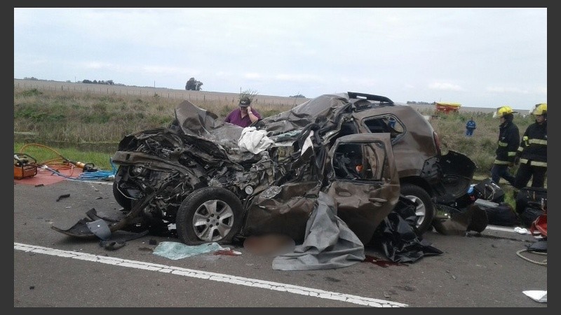 El hecho fue sobre el kilómetro 558, a la altura del paraje Tarragona.