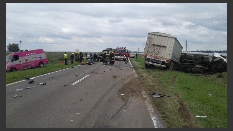 El hecho fue sobre el kilómetro 558, a la altura del paraje Tarragona.