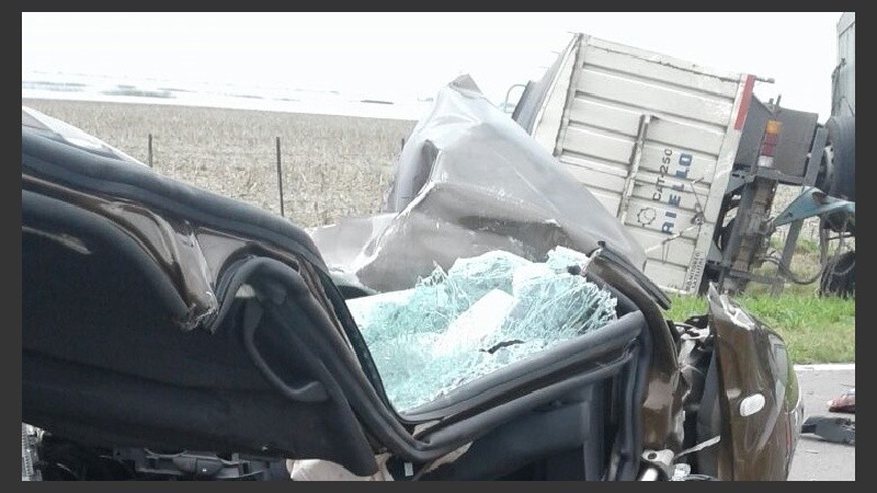 El hecho fue sobre el kilómetro 558, a la altura del paraje Tarragona.